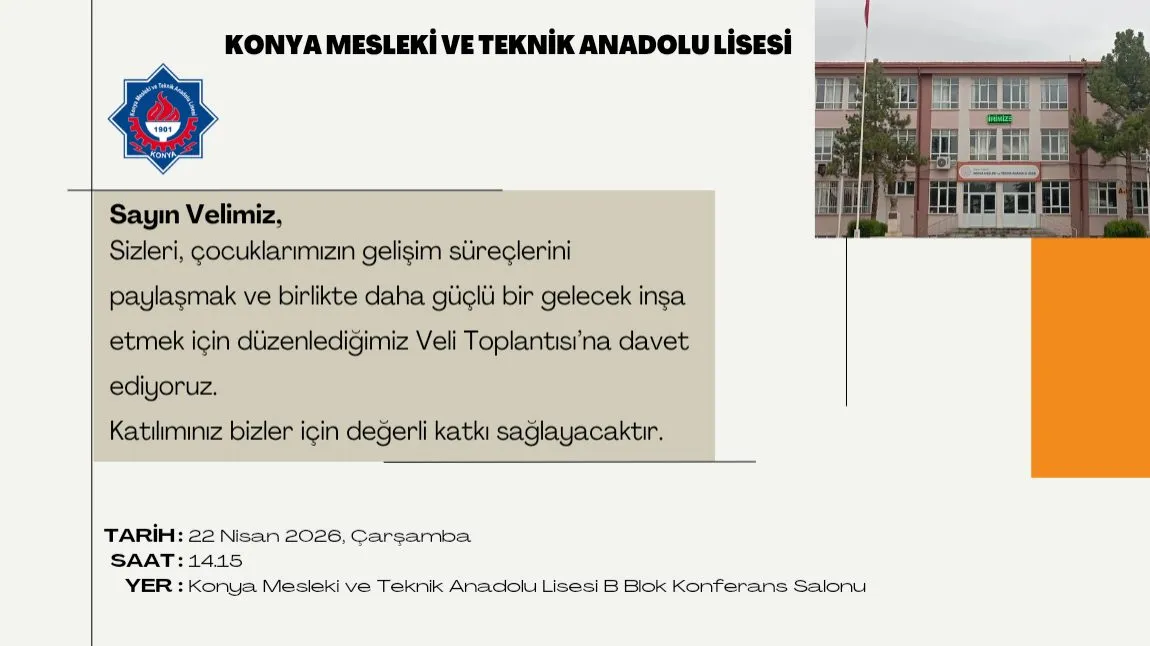 Konya Mesleki Ve Teknik Anadolu Lisesi fotoğrafı